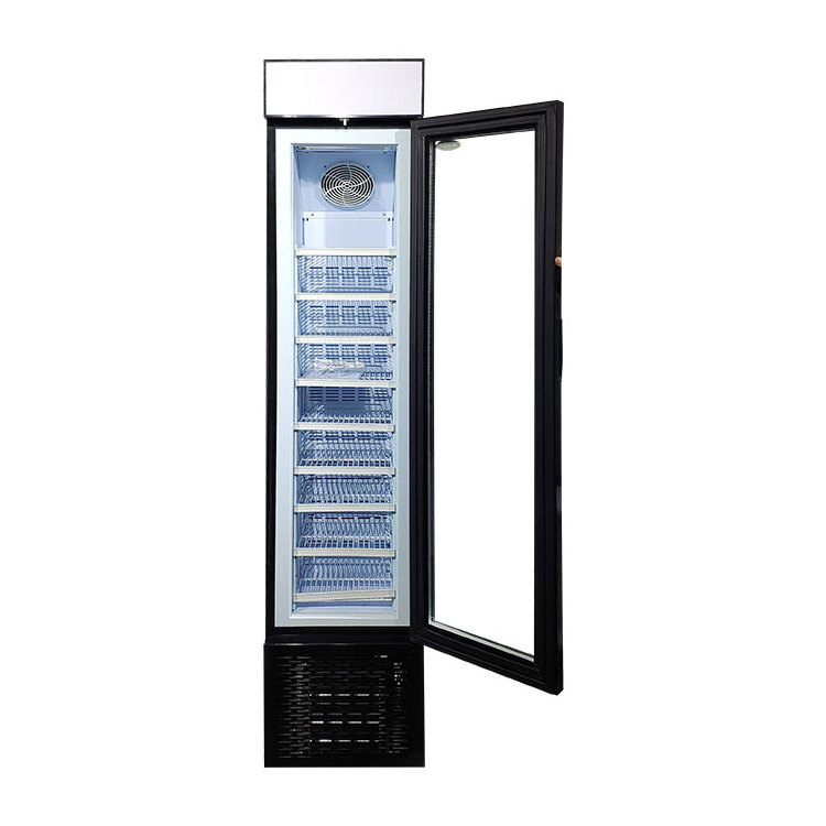 Meisda Hot sale SD105B glass door vertical ice cream frozen food display commercial freezer for supermarket