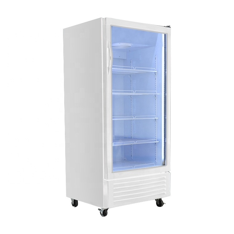 Meisda SC190L 190L upright soft drink beverage display cooler freezing showcase commercial fridge for sale