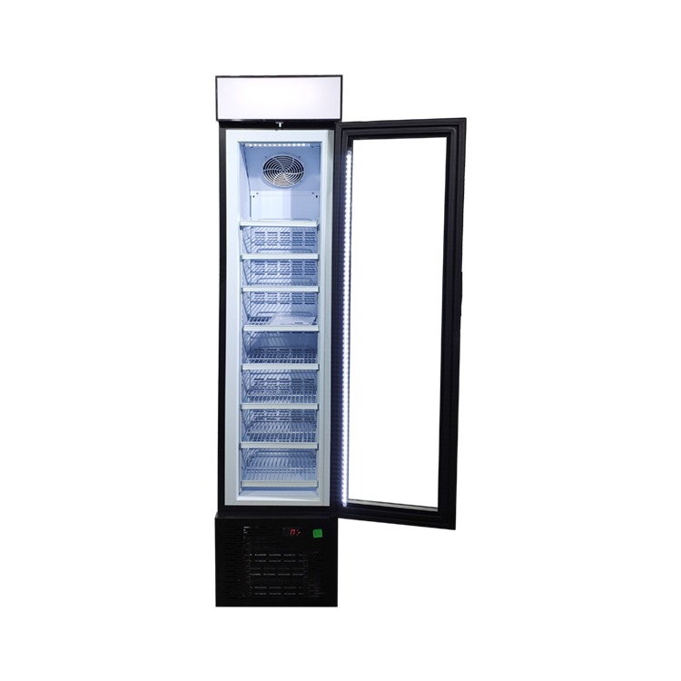 Meisda Hot sale SD105B glass door vertical ice cream frozen food display commercial freezer for supermarket