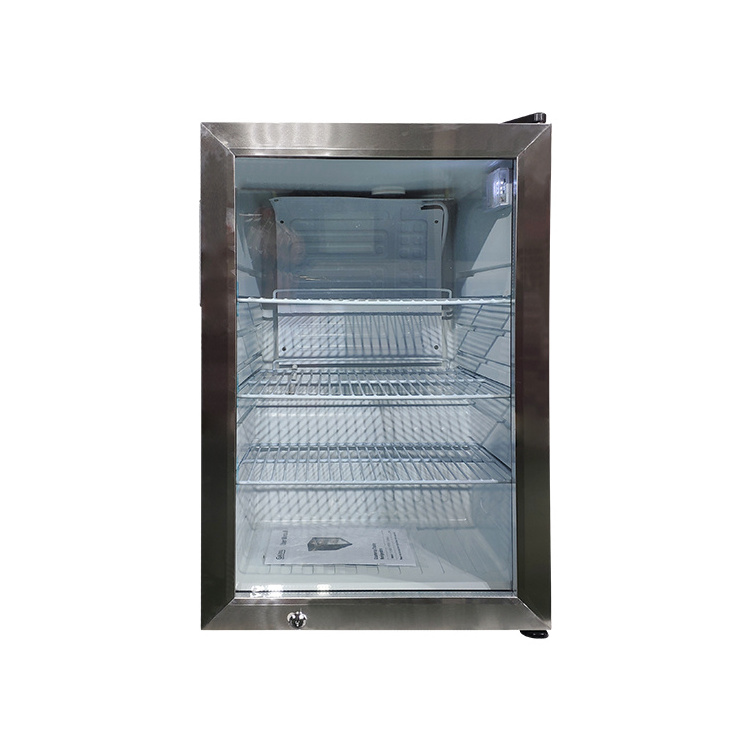 Meisda SC68E 68L Soft Drink Glass Door Commercial Display Fridge With Hidden Hinges