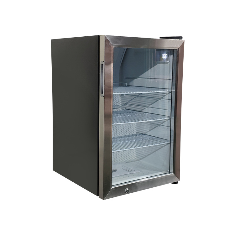 Meisda SC68E 68L Soft Drink Glass Door Commercial Display Fridge With Hidden Hinges