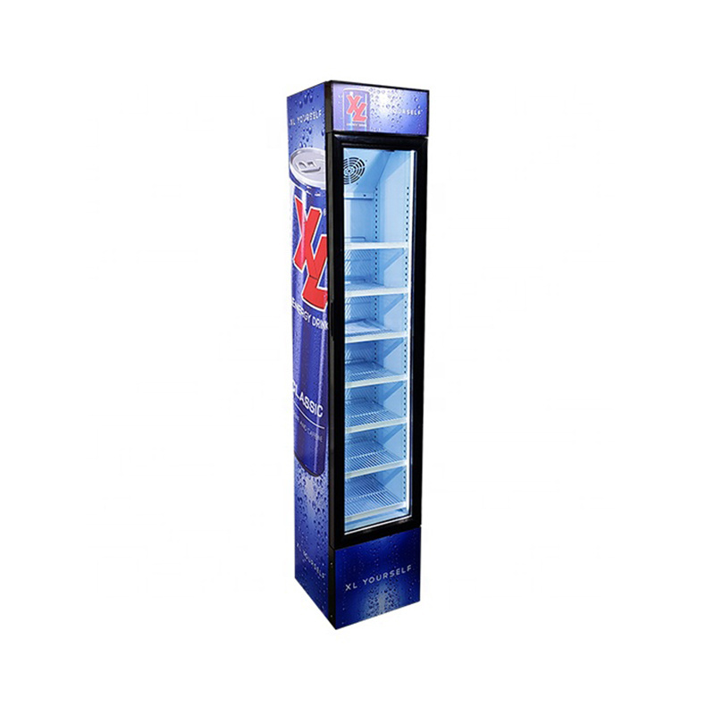 Meisda SC105B 105L hot slim fridge glass door redbull upright Refrigeration Equipment