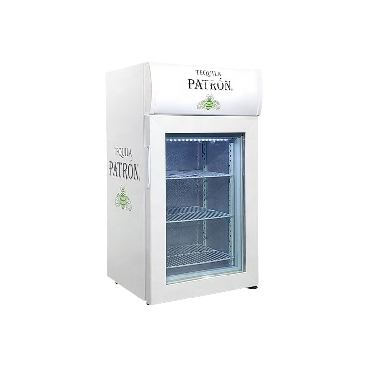 Meisda 50L congelador vertical glass door CE popsicles display freezer