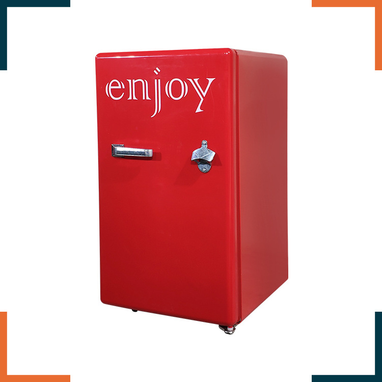 Meisda SC80H hot commercial refrigerator solid door beer drink display mini fridge with handle and bottle opener