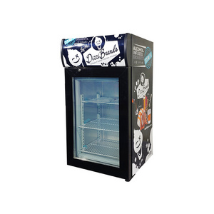 Meisda SD50B 50L ice cream popsicle commercial display freezer with private logo sticker and lock