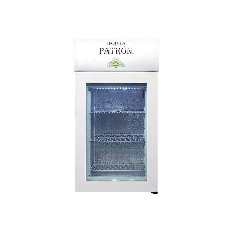 Meisda 50L congelador vertical glass door CE popsicles display freezer