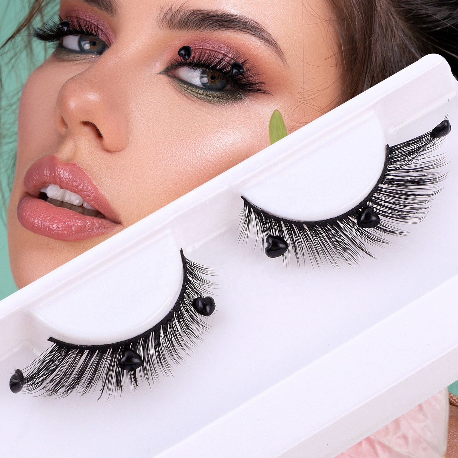 2024 New Style Valentine's Day lash extension decals 3d naturel  Full Strip Eyelashes Wholesale Vendor