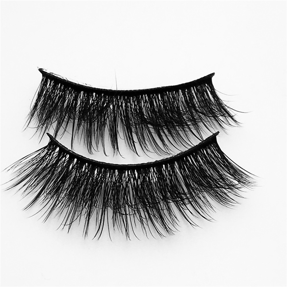 Full Strip 3D Mink Eyelashes Natural Thick False Eye Lashes Soft Fake Eyelash Wispy Faux Mink Lashes