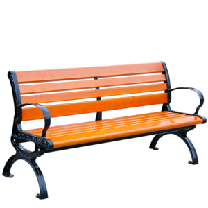 Custom colors metal Wooden park long bench chair outdoor garden outdoor wooden stainless steel bench