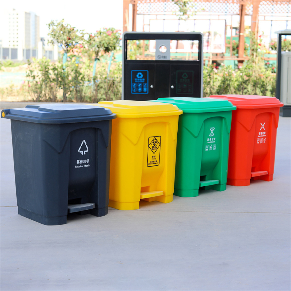 30L 50L 80L 100L New Bare Household Small Pop Up Garbage can foot pedal trash can kitchen plastic waste bin