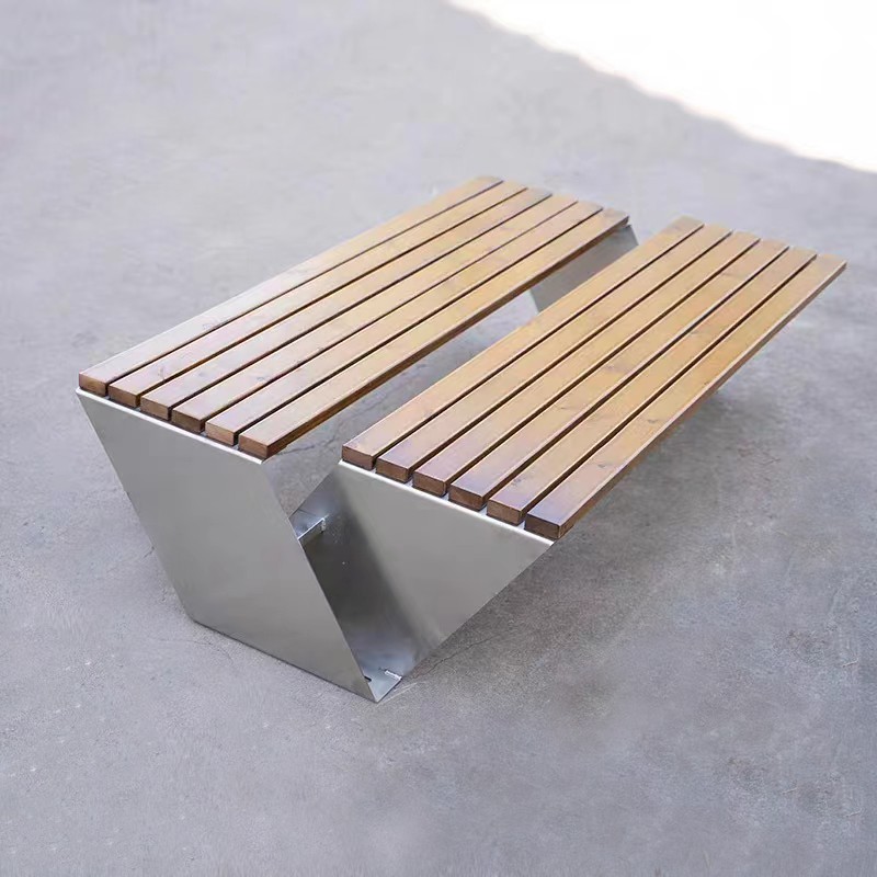 Patio  wooden lounge chair poly propylen garden  restaurant custom bench seating  outdoor furniture modern aluminum chair