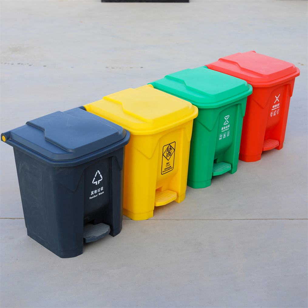 30L 50L 80L 100L New Bare Household Small Pop Up Garbage can foot pedal trash can kitchen plastic waste bin