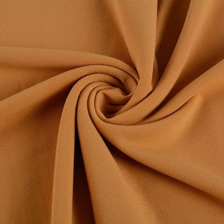 95 polyester 5 elastane microfiber material stretch moss crepe knit fabric