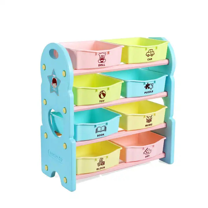 2024 Movable Baby Corner Cupboard Rack Drawer Toys Storage Children Cabinets Kids Toys Cabinet Custom