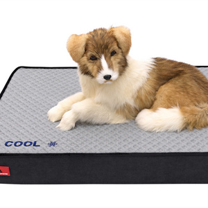 Summer Cool Gel Pad Comfortable Durable Pet Cool Bed Dog Cooling Mat Pet Ice Pad Mattress with Bamboo Charcoal Support PU Foam