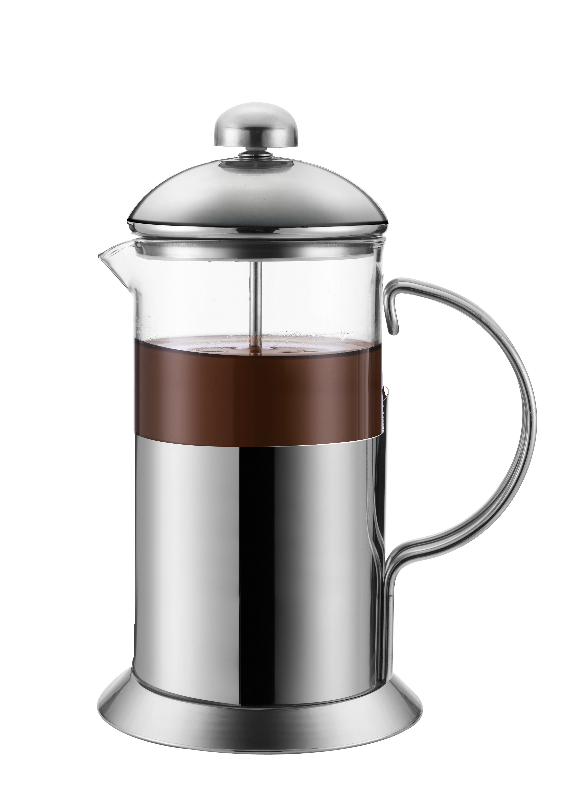 High Boron Silicon  Glass Stainless Steel Customized  Logo  French Coffee Press