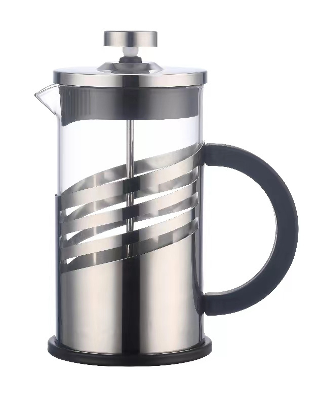 NEW  Factory Outlet French Press Silvery Coffee and Tea Maker 600ML Stainless Steel  Hot Sell Tea Ware