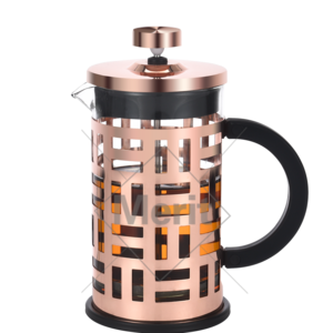 French Press Coffee Maker 20 oz 304 Stainless steel French Press with three Filter Screens Gold Pink  Coffee Press