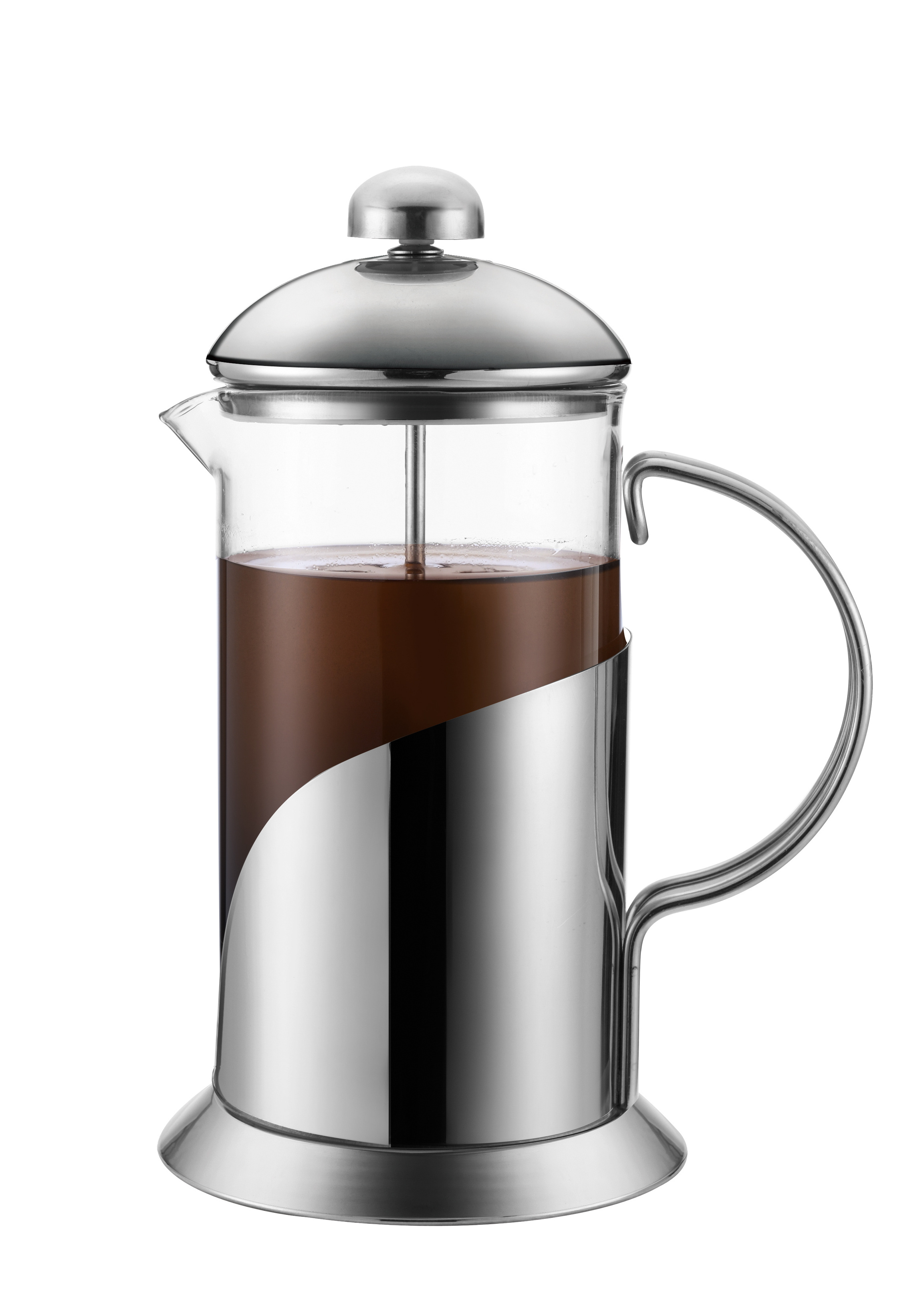 High Boron Silicon  Glass Stainless Steel Customized  Logo  French Coffee Press