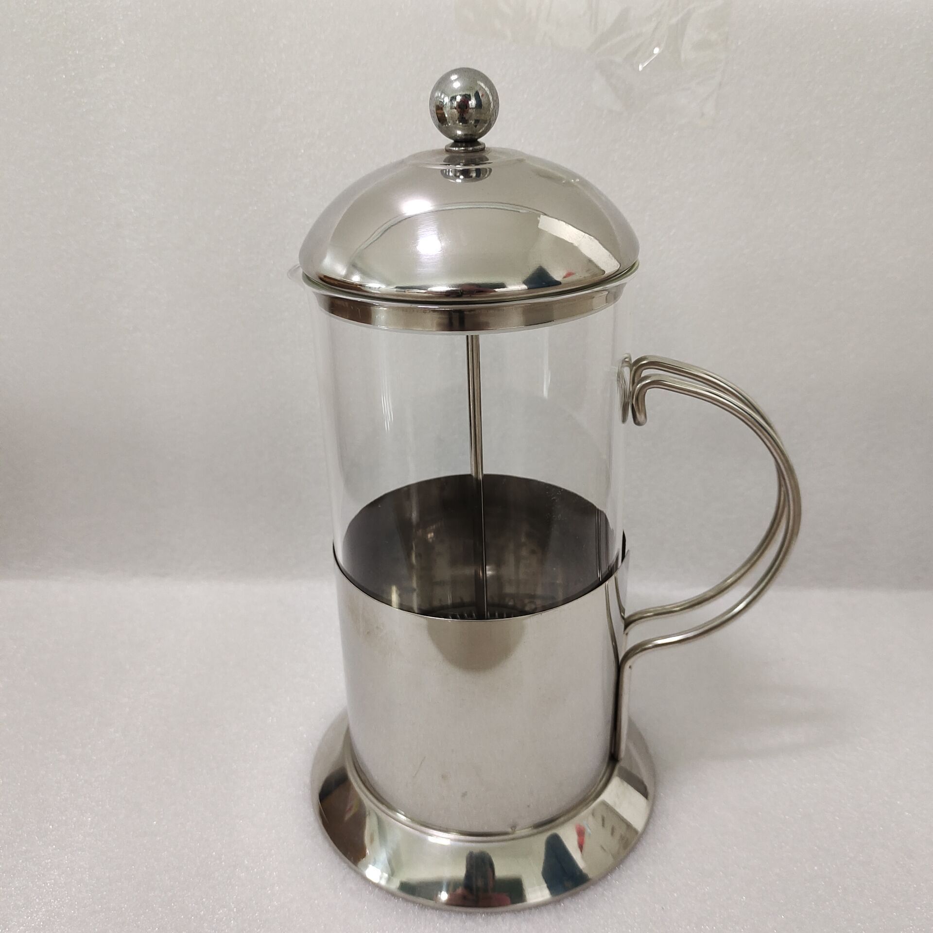 High Boron Silicon  Glass Stainless Steel Customized  Logo  French Coffee Press