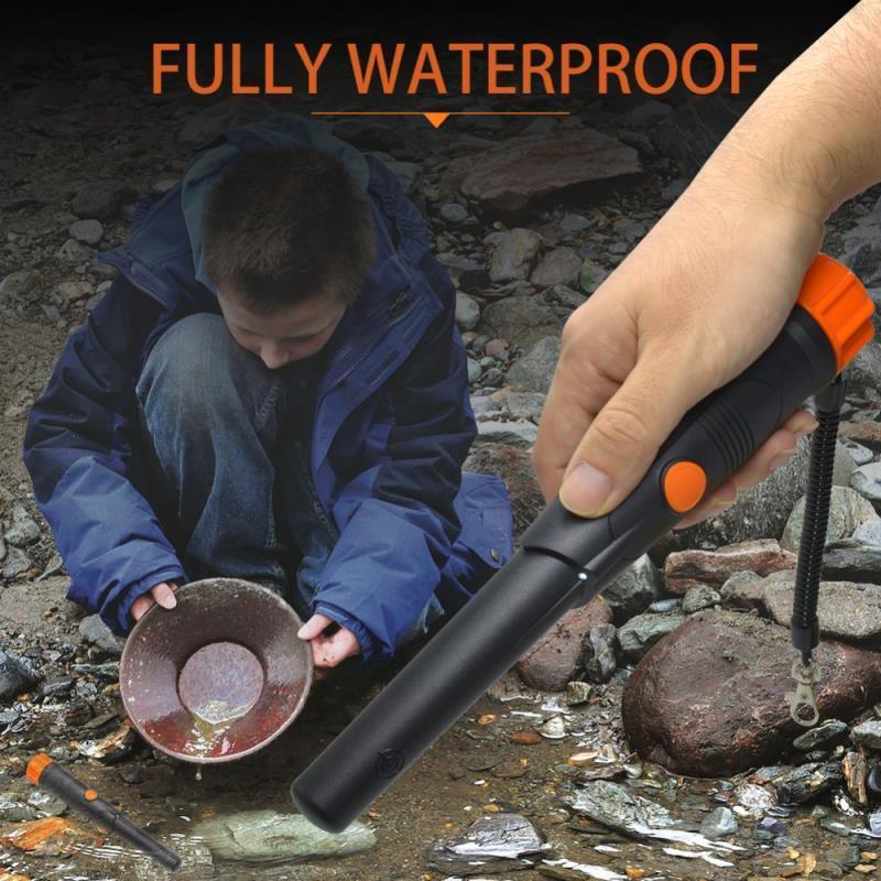 Metal Detector Pinpointer IP68 Waterproof Handheld Pin Pointer Wand with Belt Holster Treasure Hunting Tool Accessories