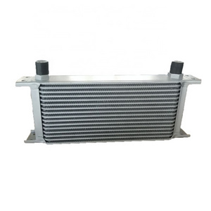 Universal racing car engine transmission oil cooler