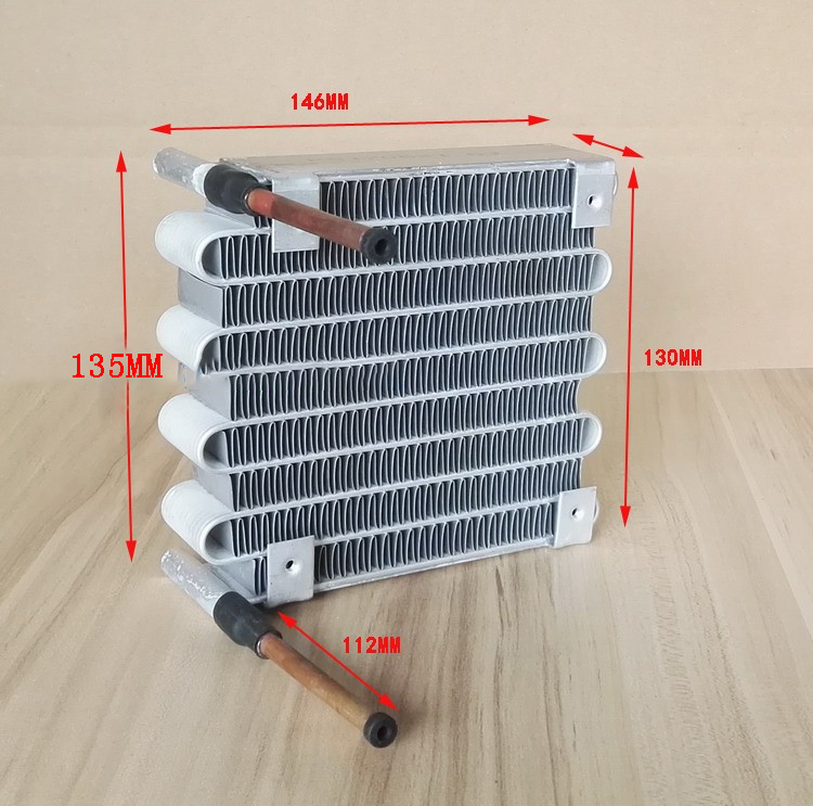 Aluminum fin mini refrigeration microchannel fin air cooler heat exchanger evaporator condenser for mini refrigeration