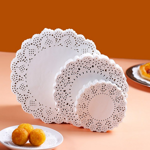 Wedding Party Dessert Placemat Round Paper Doily/Doyley All Inches Colored Doilies For Cake Food