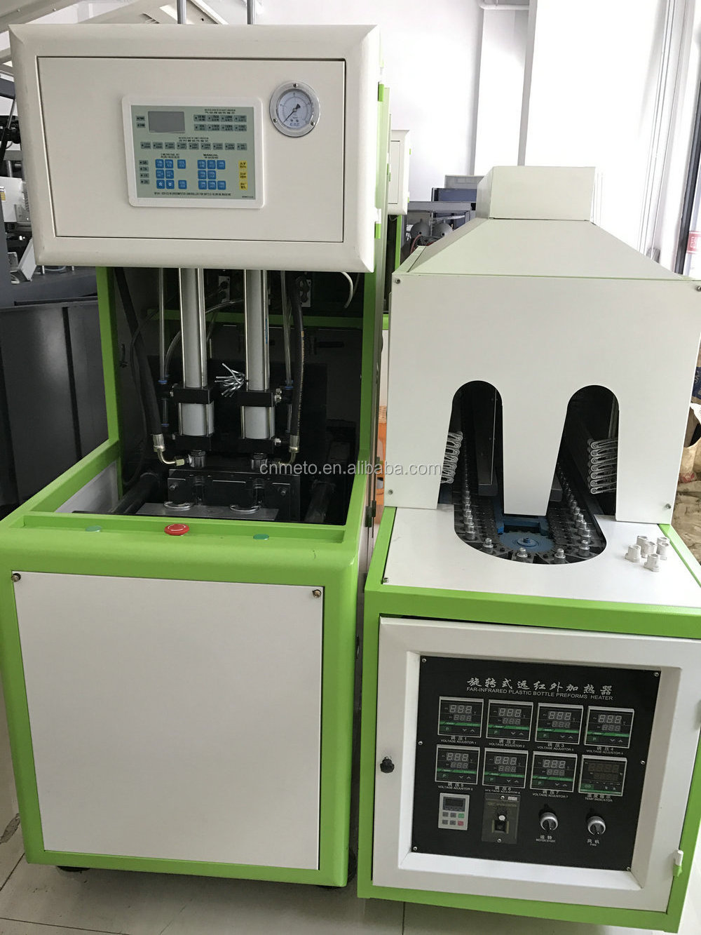 Taizhou Huangyan 2 cavities Semi-Automatic PET Bottle Machine / Blowing Machine / Blower