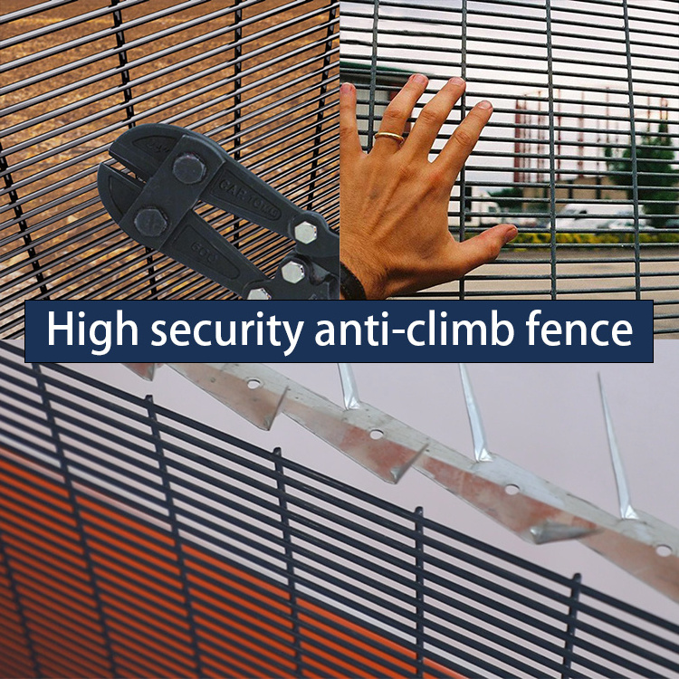 Durable Metal Welded 358 Anti Climb High Security  Anti Theft Wire Mesh Fence