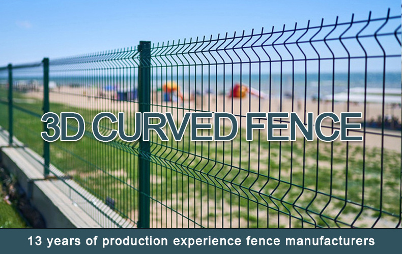 3D Curved Welded Wire Mesh Fence Easily Assembled Highway Fence Factory Supply Welded Wire Mesh Fence Panel For Garden