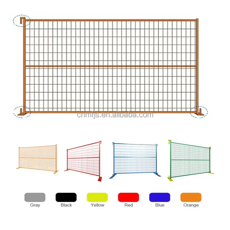 Canada Standard Construction Site Temporary Fencing for Sales Portable Galvanized Fence Panels