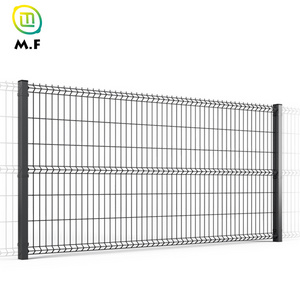 Customized Home Outdoor Decorative 3D Curved Welded Wire Mesh Garden Fence Highway Fence Panel Pvc Fence