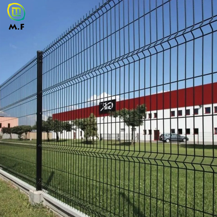 3D Curved Welded Wire Mesh Fence Easily Assembled Highway Fence Factory Supply Welded Wire Mesh Fence Panel For Garden