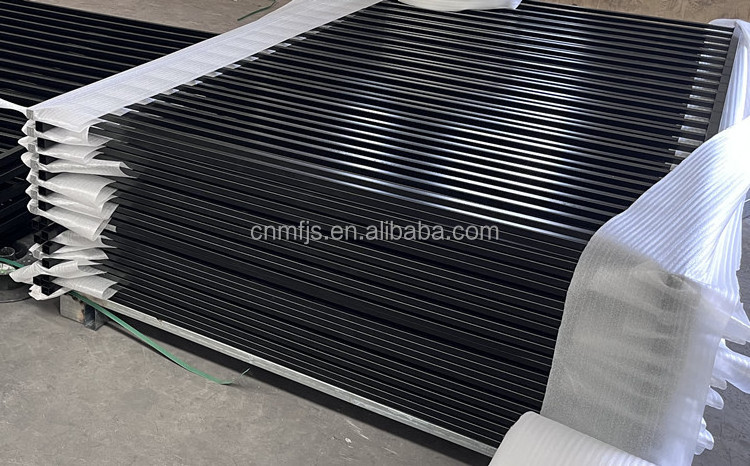 Modern Flat Top Steel Fencing Panel For Swimming Pool Fence