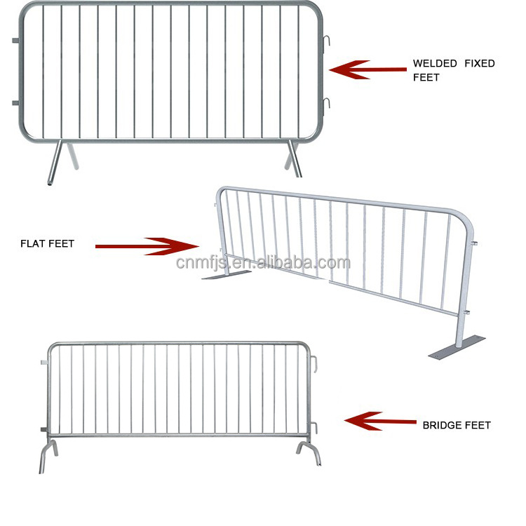 Customized PVC Coated Crowd Control Barriers Fence panels Sustainable Temporary Fence Traffic Safety Barrier