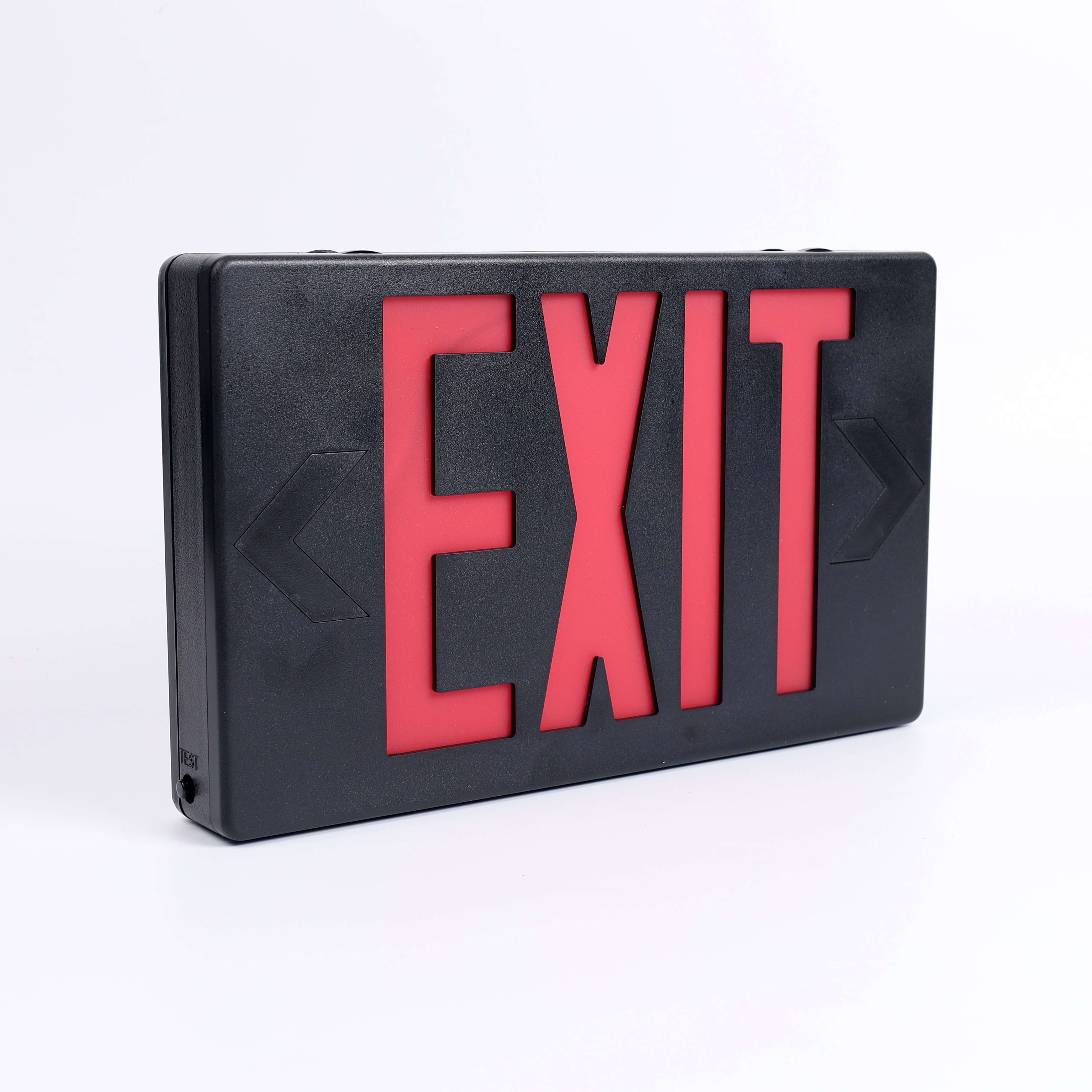 Factory Wholesale Red-green Conversion Led Exit Light 120-277v Recharged Emergency Exit Sign With Red And Green Transfer Switch