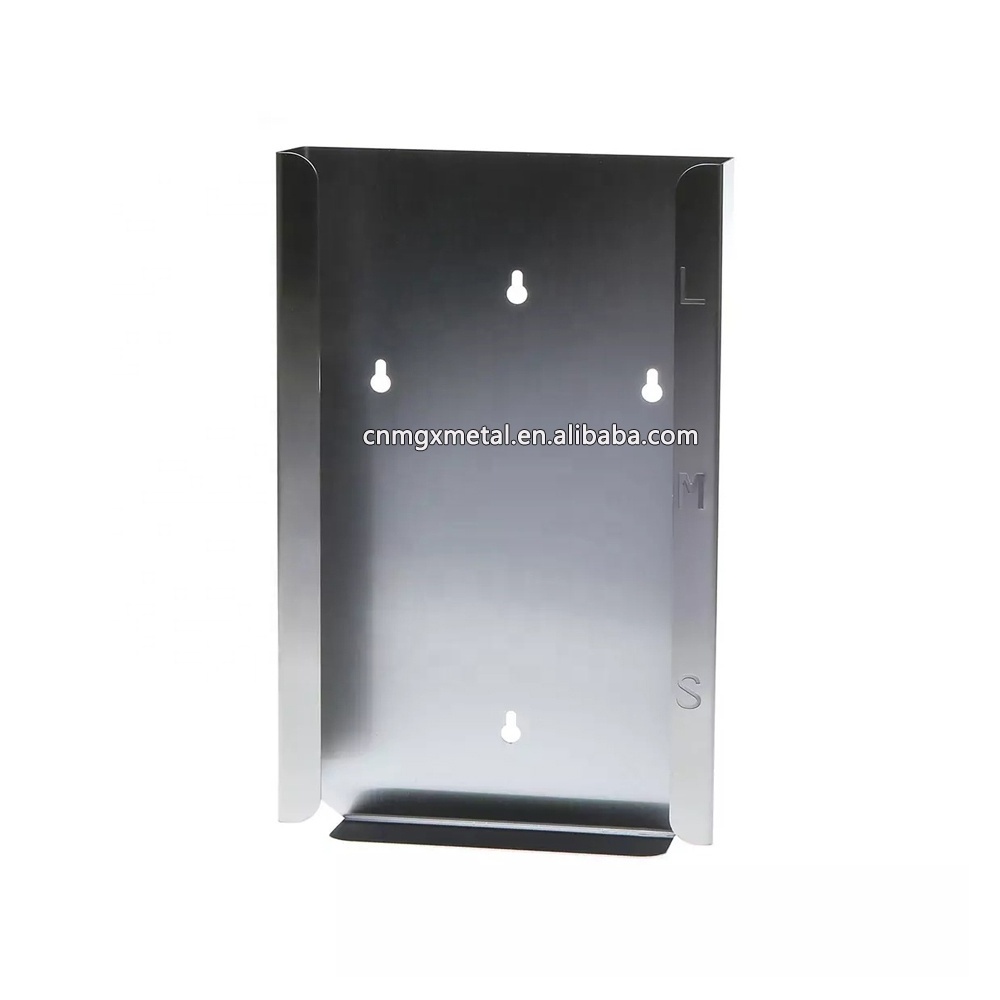 Custom Brushed Stainless Steel Glove Box Holder Disposable Gloves Dispenser