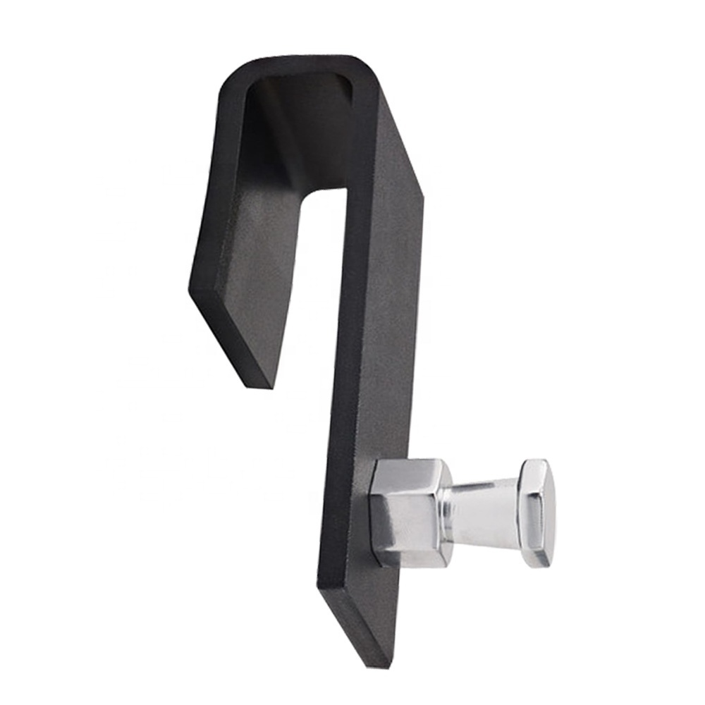 Customized High Quality Stamping Black Powder Coating Metal Square J Hook For Door