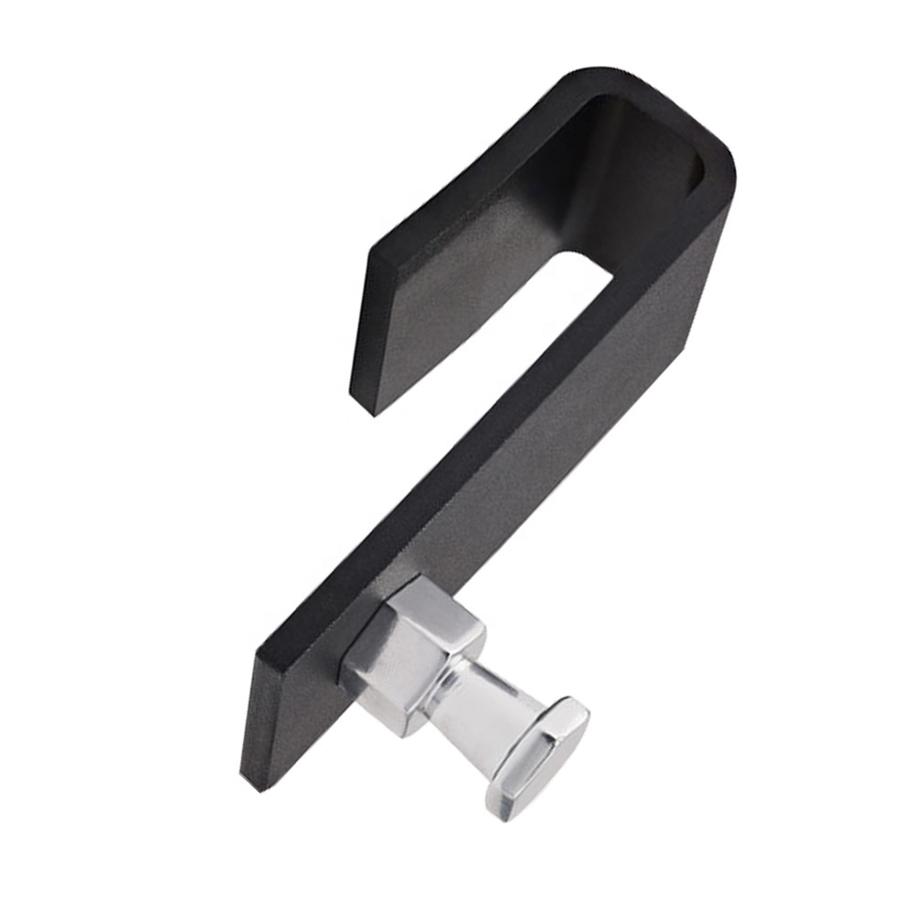 Customized High Quality Stamping Black Powder Coating Metal Square J Hook For Door