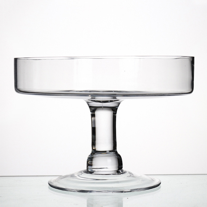 Tall glass dome wholesale glass cake stand