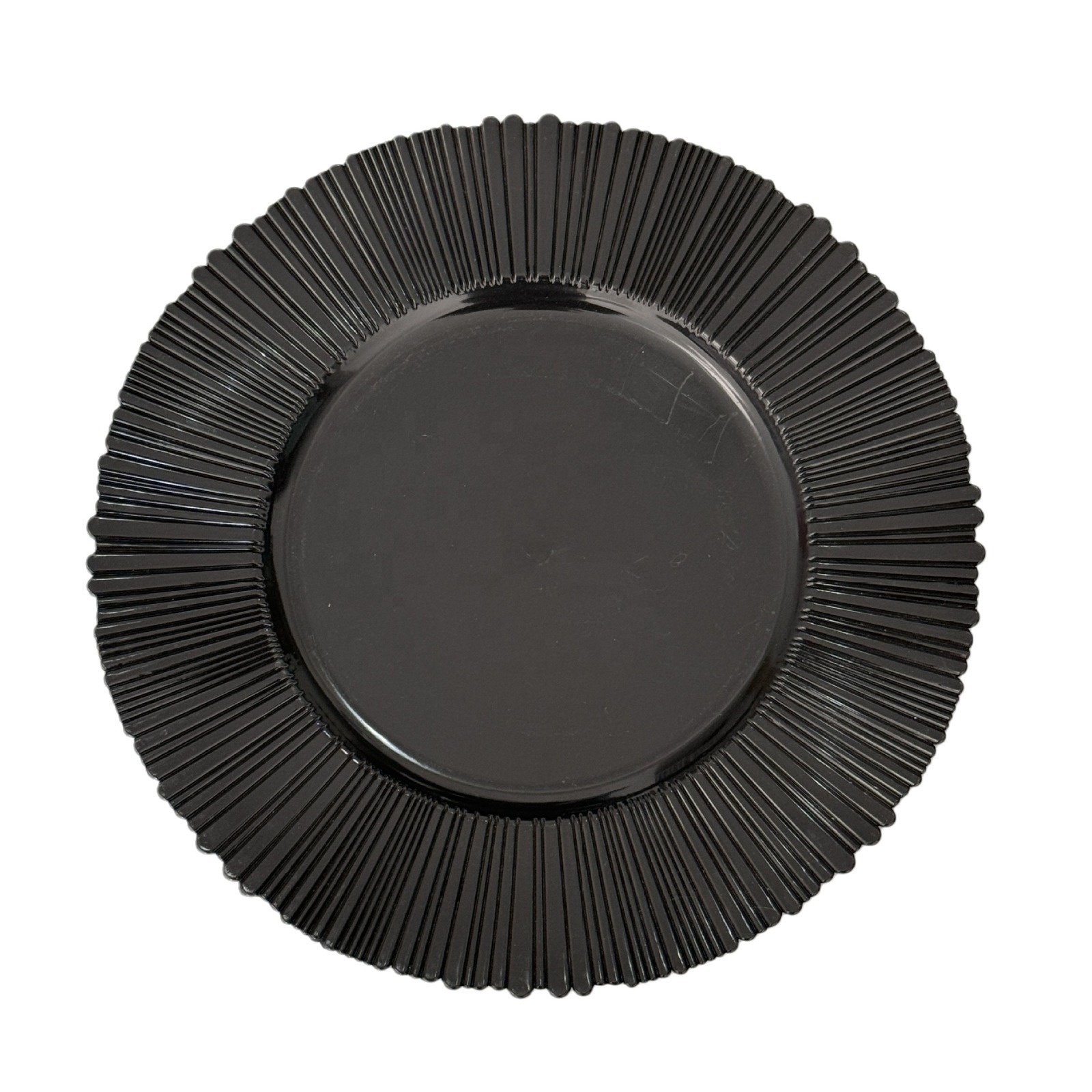 black charger plates plastic wedding plates 13inch charger plate underplate for Wedding