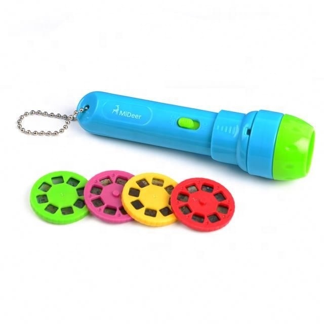 MiDeer Children Educational Cute Funny Bedtime Kids Story Flashlight Portable Torch Interactive Handheld Projector MD1024