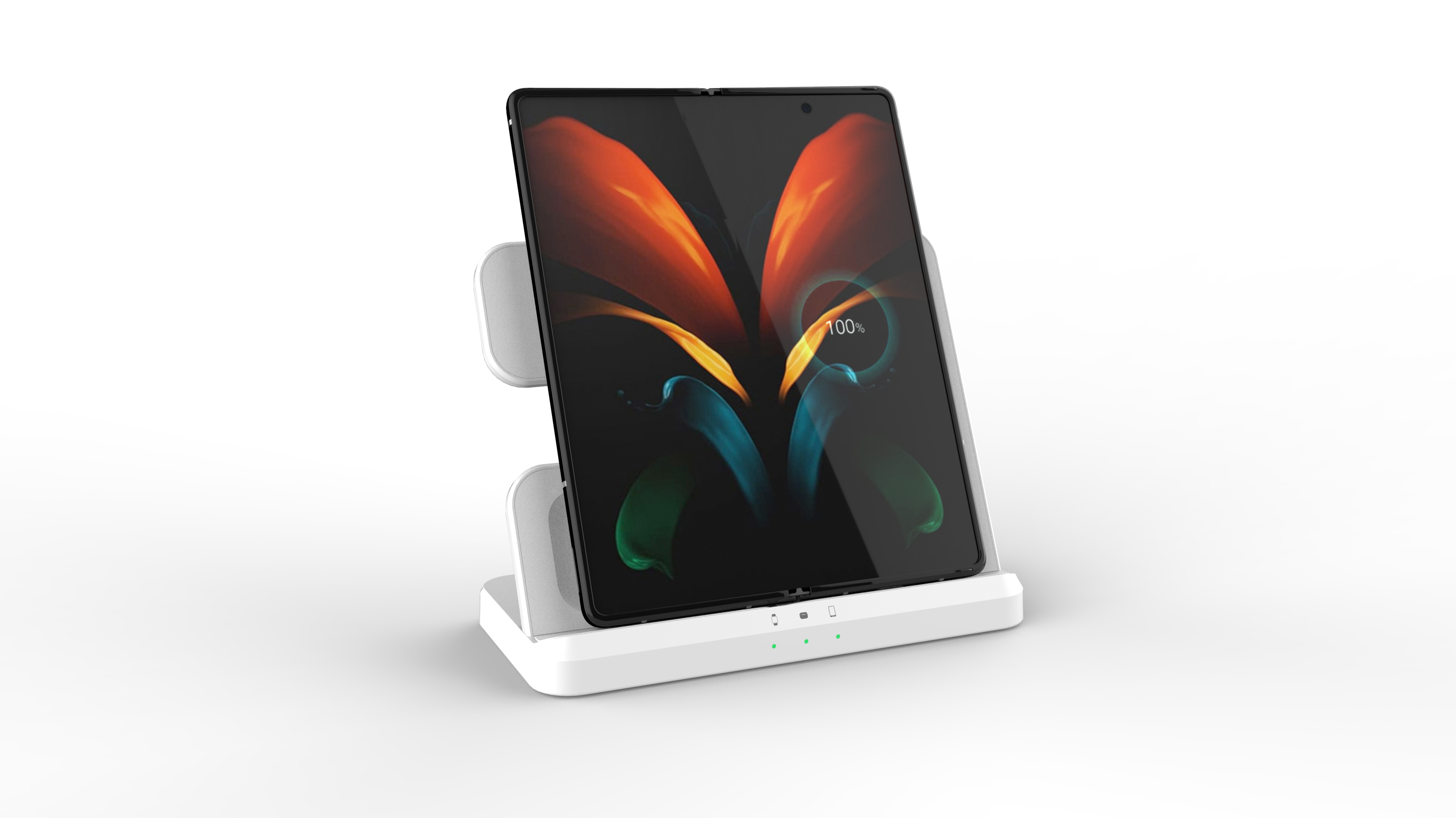 Mobile Phones Holder 2023 Wholesale Wireless Charger 3 In 1 Qi Foldable Stand 15w Fast Wireless Charging