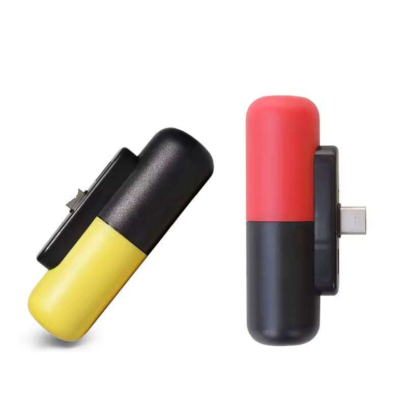 Mini Capsule Power Bank 3300mAh USB C Cute Battery Pack Charger Compact PowerBank Portable Charger