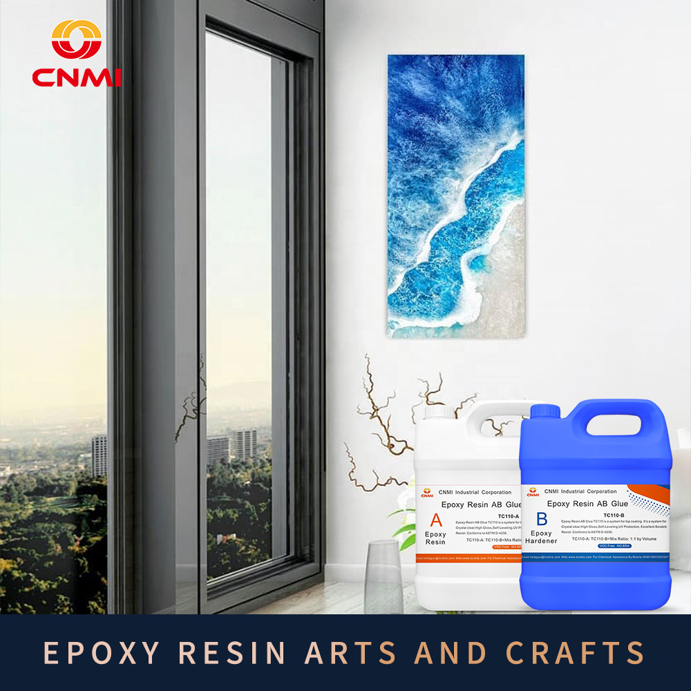 CNMI Crystal Clear Epoxy Resin Kit, High Gloss & Bubbles Free Resin Supplies for Coating and Casting, Molds, Jewelry Making, DIY