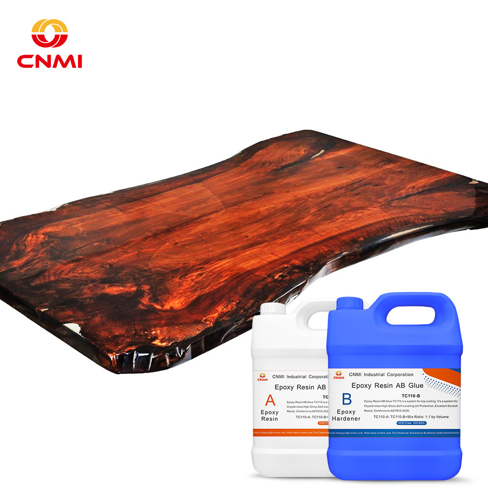 CNMI Epoxy Resin AB Glue Epoxy Resin 2 Gallon Kit AB Glue for Super Gloss Coating And Table Tops