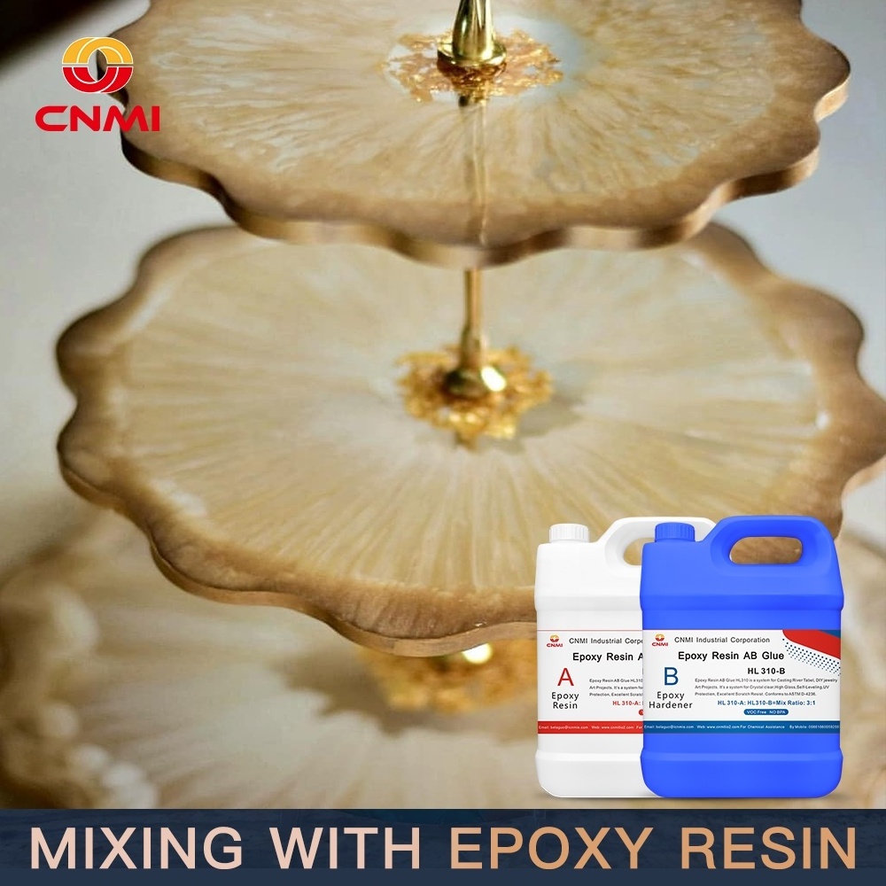 CNMI Epoxy Resin Ab Glue Epoxy Glue for Counter Topcoating Painting Photo Bar Top Coating Glue