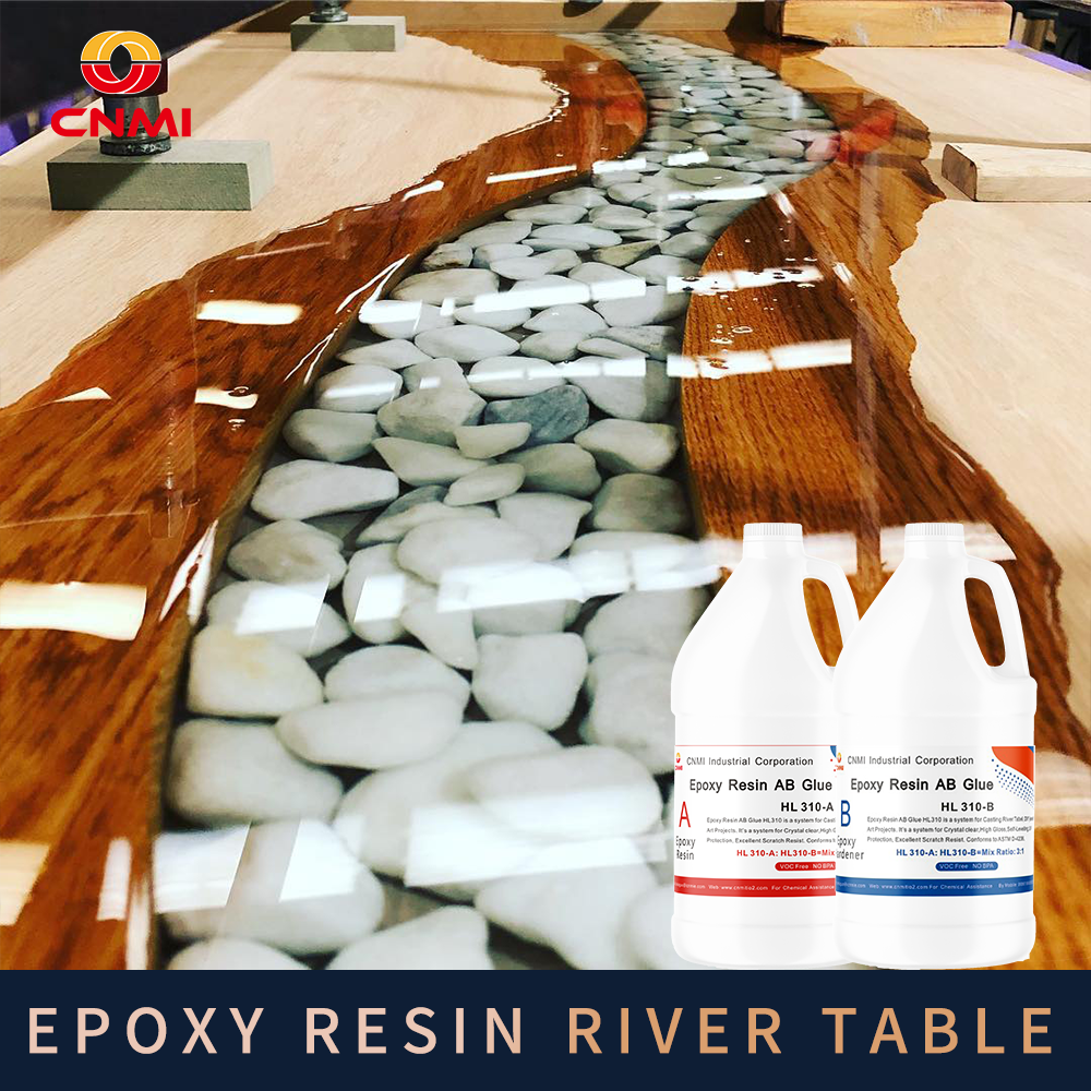 CNMI Kit Epoxy Resin and Hardener Clear Crystal Deep Pour for Casting Wood Liquid Epoxy Resin AB Glue Hot Melt for Packing 3:1