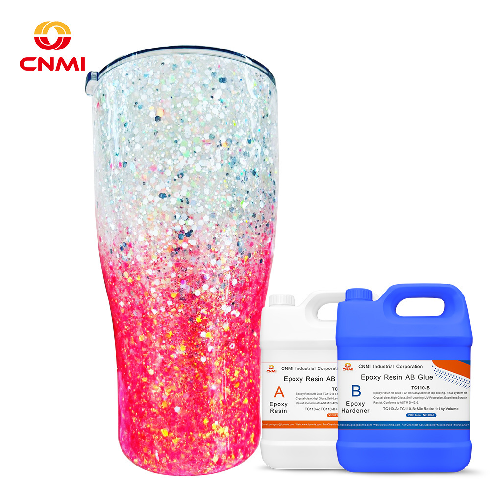 CNMI Epoxy Resin Kit TC110 Epoxy Resin AB Glue for Wood Table Top Coating